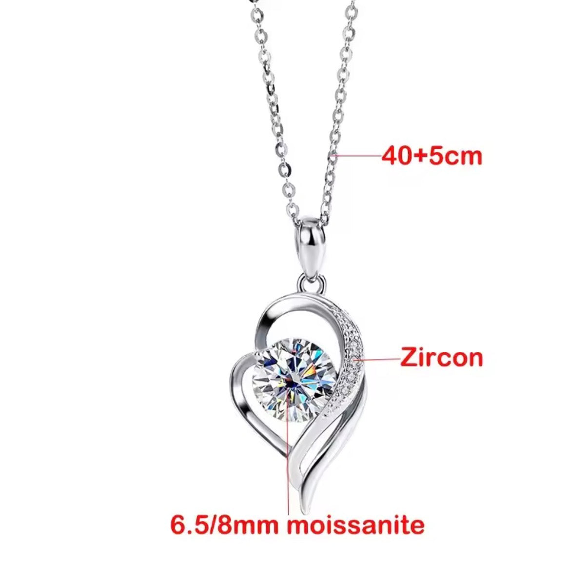 HEARTLUME – Ciondolo Love con Moissanite