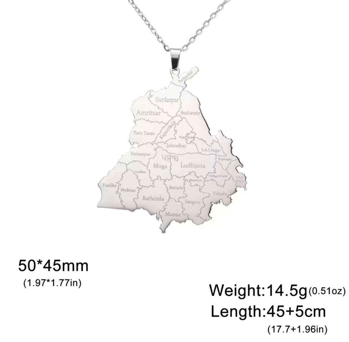 PUNJAB – Collana delle province