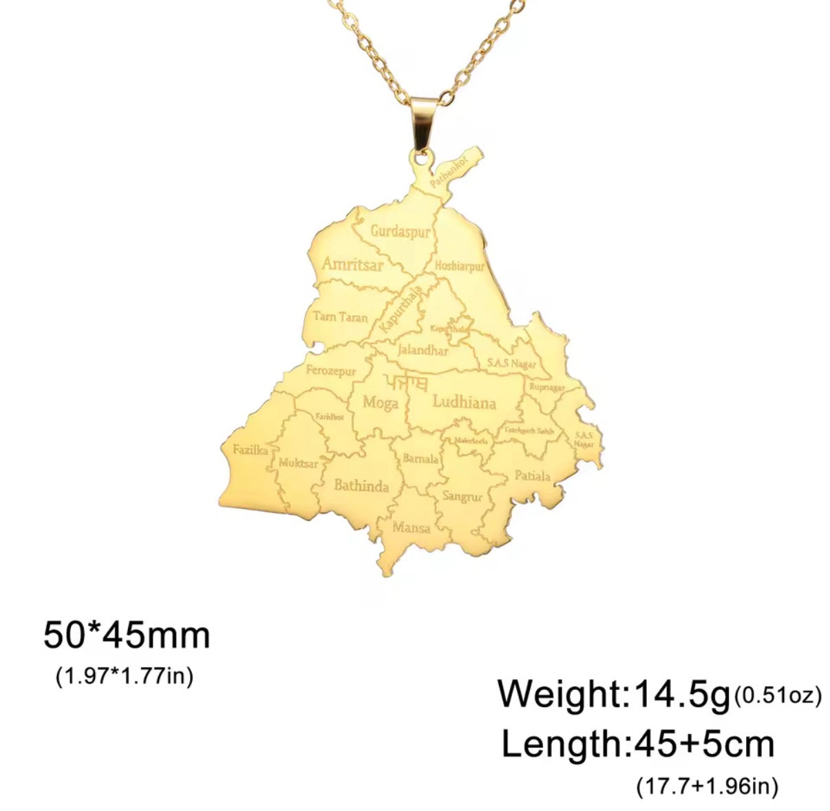 PUNJAB – Collana delle province