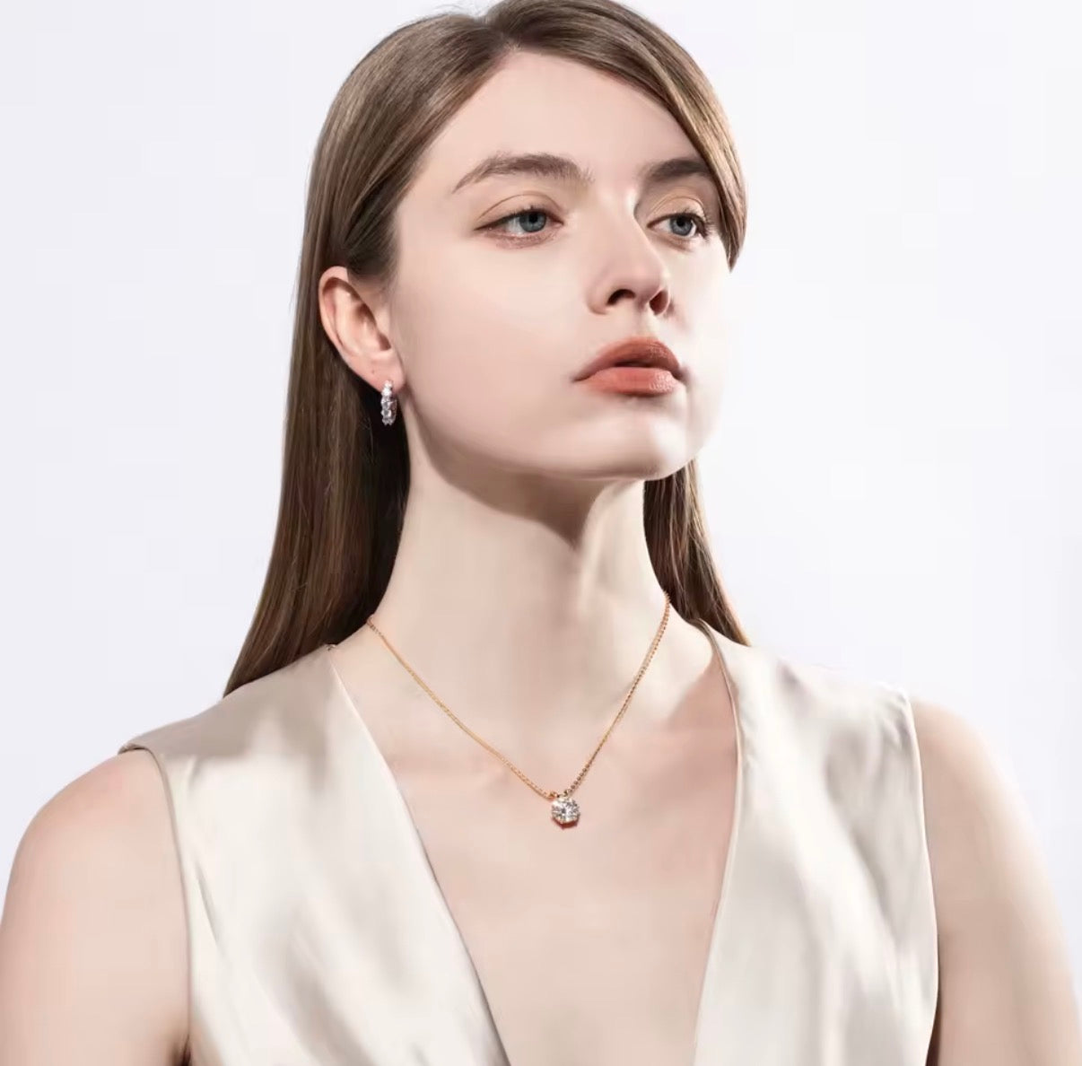 SOLYST – Catena di Moissanite Singola