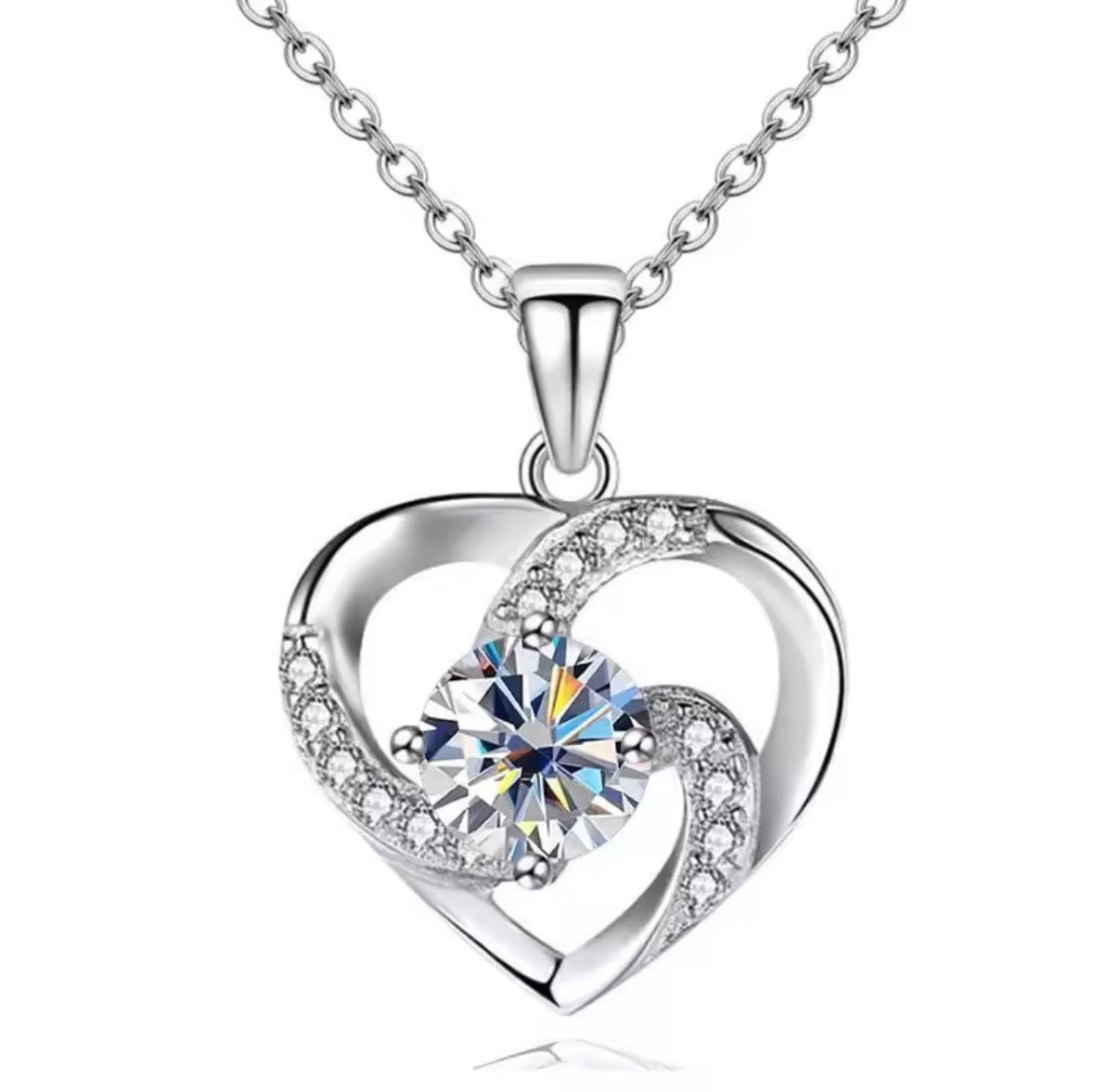 HEARTNOVA – Collana con nucleo in moissanite